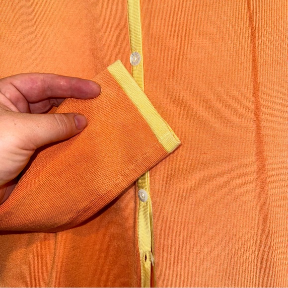 LAUREN RALPH LAUREN Silk Blend Cardigan Sweater, Size Petite Medium - Picture 5 of 6